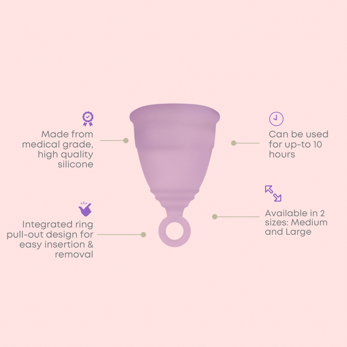 Menstrual Cup with integrated pull-out ring