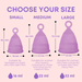Menstrual Cup with integrated pull-out ring (Pack of 2)